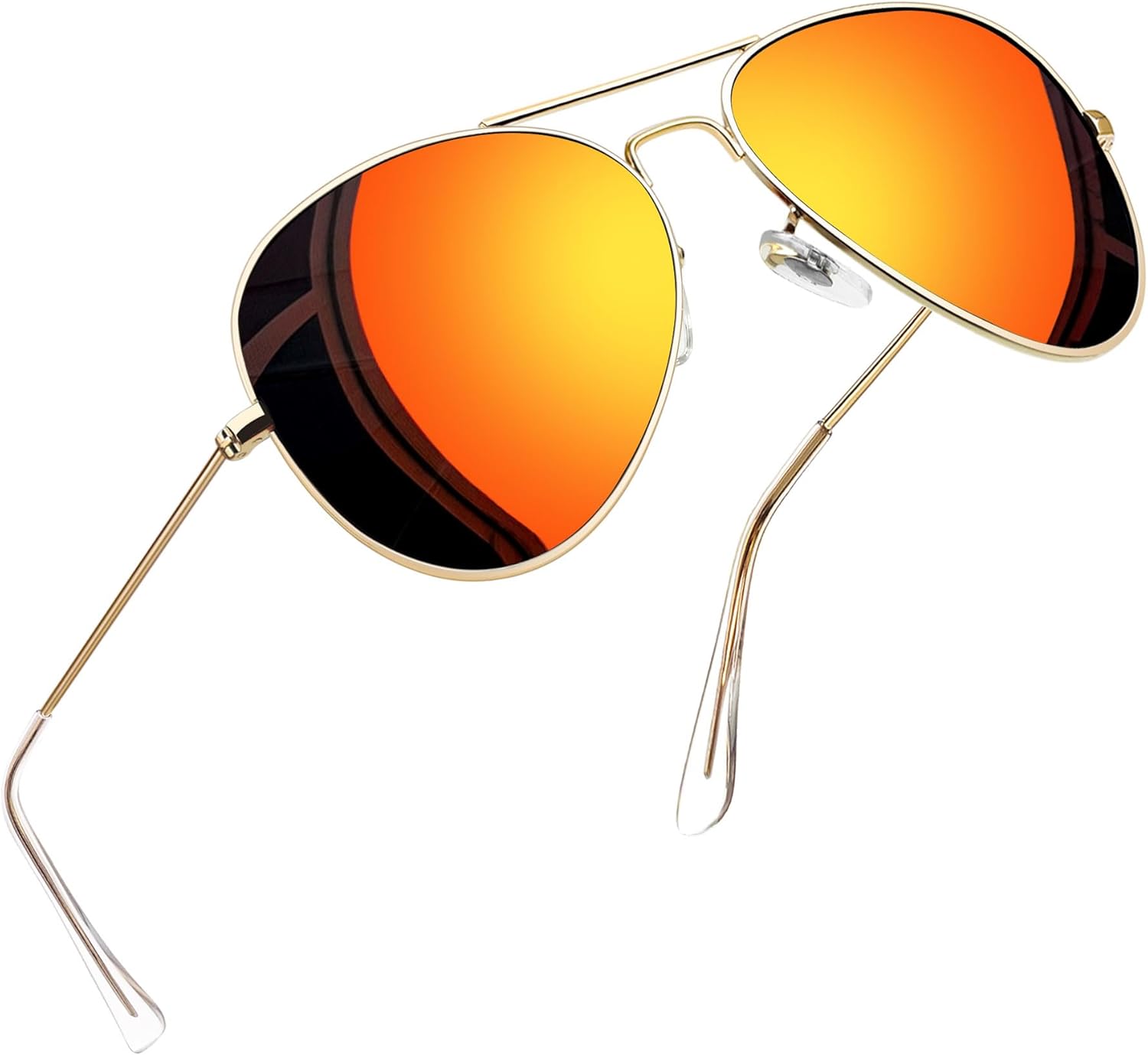 Joopin Lentes de Sol Aviador Metálicos Polarizados – Estilo Clásico Militar UV400
