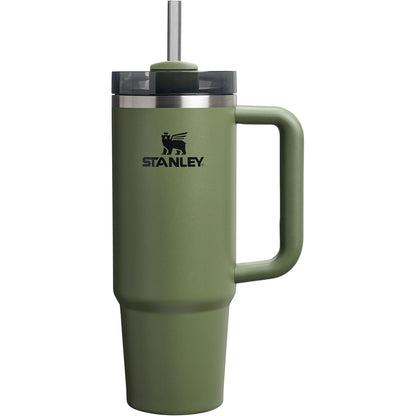 Quencher H2.0 Tumbler with Handle and Straw 30 Oz | Flowstate 3-Position Lid | Cup Holder Compatible for Travel | Insulated Stainless Steel Cup | Bpa-Free | Exclusive Blue Cactus