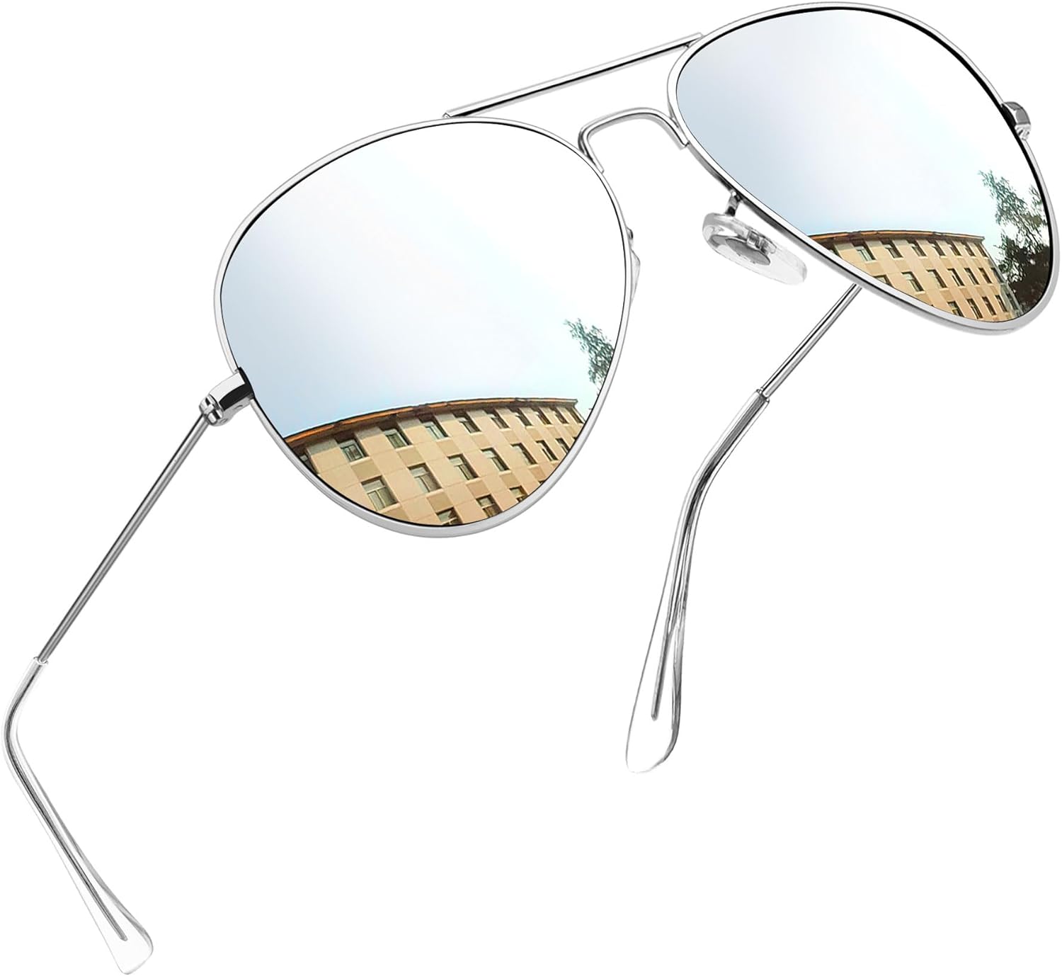 Joopin Lentes de Sol Aviador Metálicos Polarizados – Estilo Clásico Militar UV400