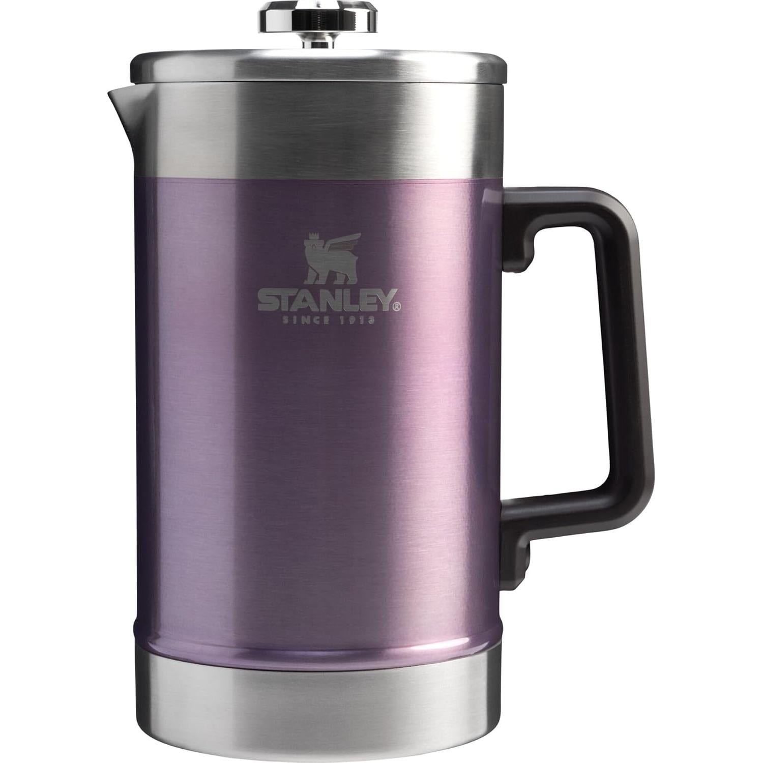 Classic Stay-Hot French Press Coffee Maker 48 Oz | 5 Minute Brew, 4 Hours Hot | Mesh Filter for Coffee Grounds | Insulated Stainless Steel French Press | Bpa-Free | Hammertone Green