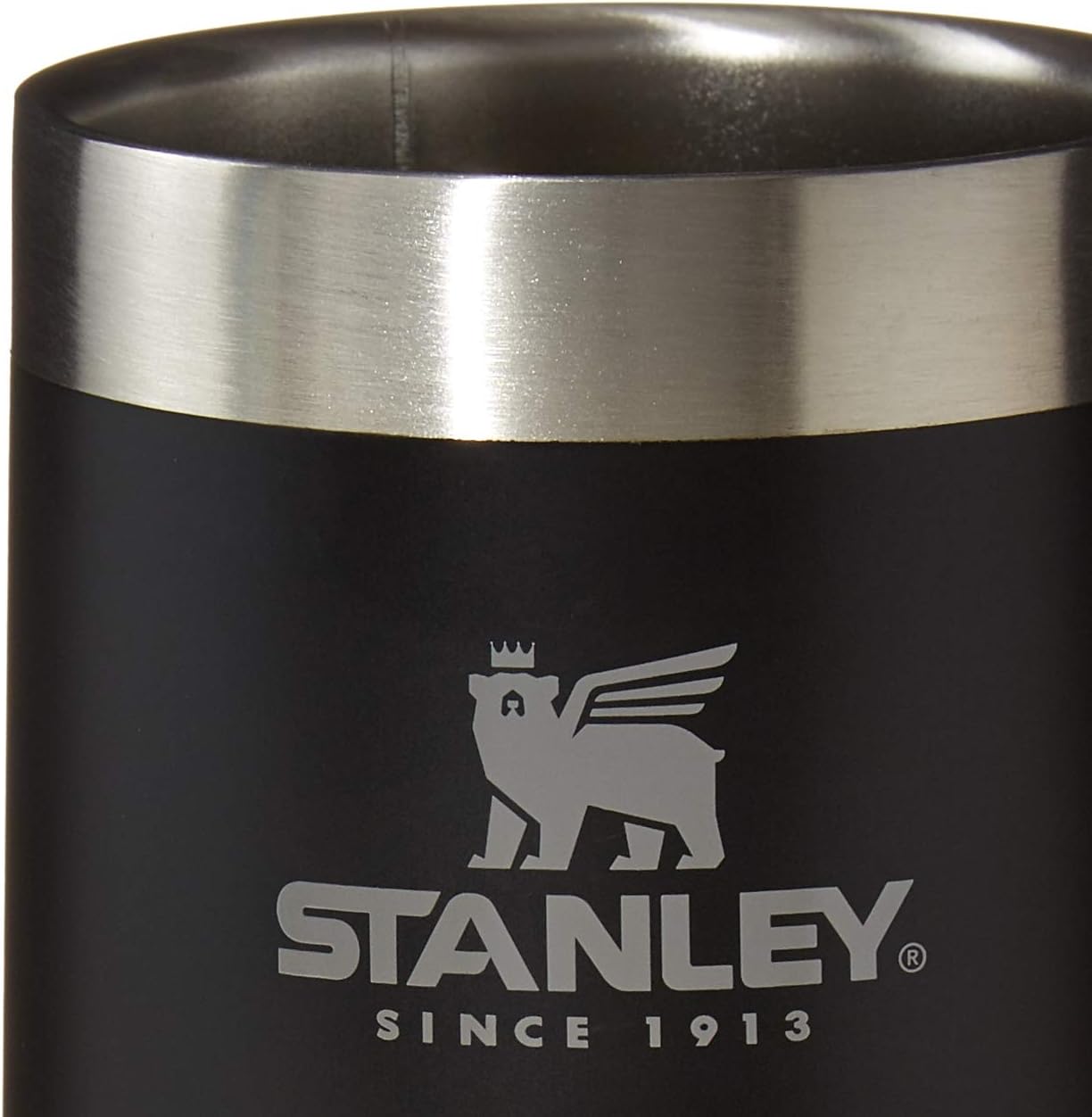 Stay-Chill Beer Stein 24 Oz | Heavy Duty Big Grip Handle | Beer Tumbler Drink Cup, Holds 2 Cans | Insulated Stainless Steel Party Mug | Bpa-Free | Matte Black