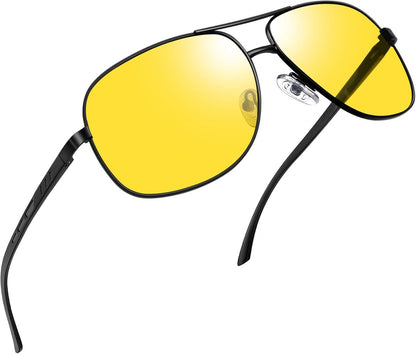Joopin Lentes de Sol Aviador Metálicos Polarizados – Estilo Clásico Militar UV400
