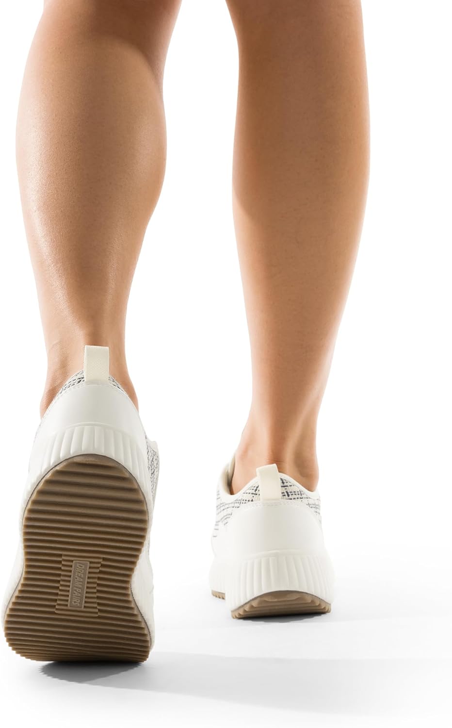 DREAM PAIRS Women Platform Chunky Lightweight Comfortable Casual Lace-Up Sky Walking Fashion Sneakers