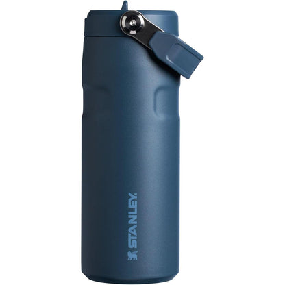 Iceflow Flip Straw 2.0 Water Bottle 16 OZ | Built-In Straw with Larger Opening | Lightweight & Leak-Resistant | Insulated Stainless Steel | Bpa-Free | Ash