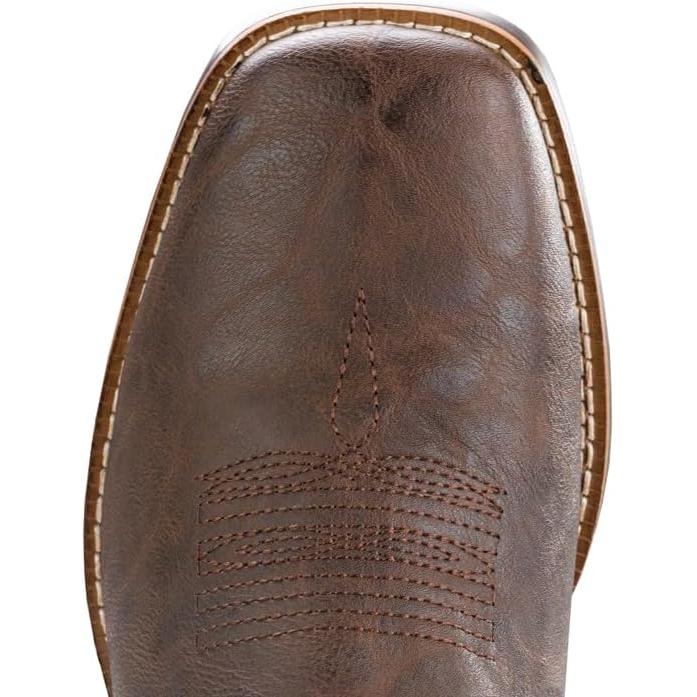 Botas cowboy para hombre | Botas anchas con bandera americana | Estilo retro con punta cuadrada | Botas de trabajo de campo