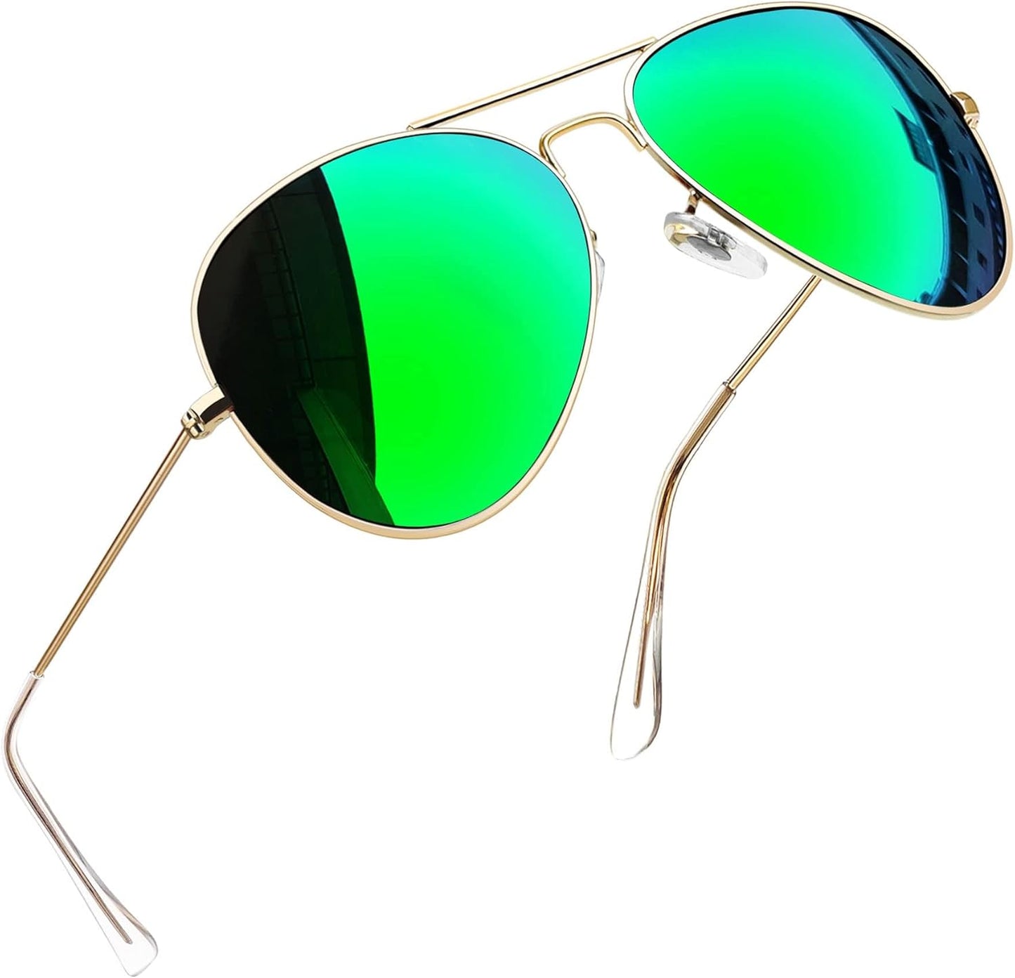 Joopin Lentes de Sol Aviador Metálicos Polarizados – Estilo Clásico Militar UV400