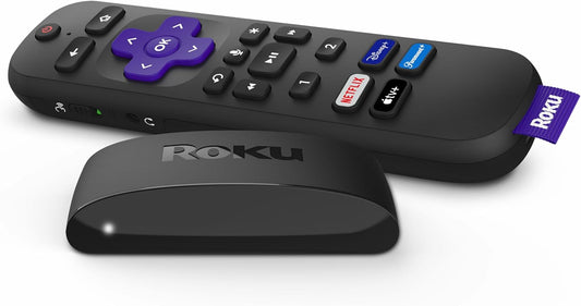 Roku Express | Reproductor de Streaming HD con Control Remoto Simple, HDMI Incluido, TV en Vivo & Gratuita, Compatible con Alexa, Google & Siri