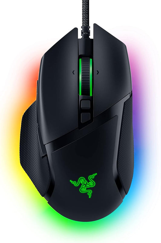 Razer Basilisk V3 – Mouse Gamer Ergonómico Personalizable con Rueda HyperScroll, 11 Botones, Sensor 26K DPI y Chroma RGB, Black