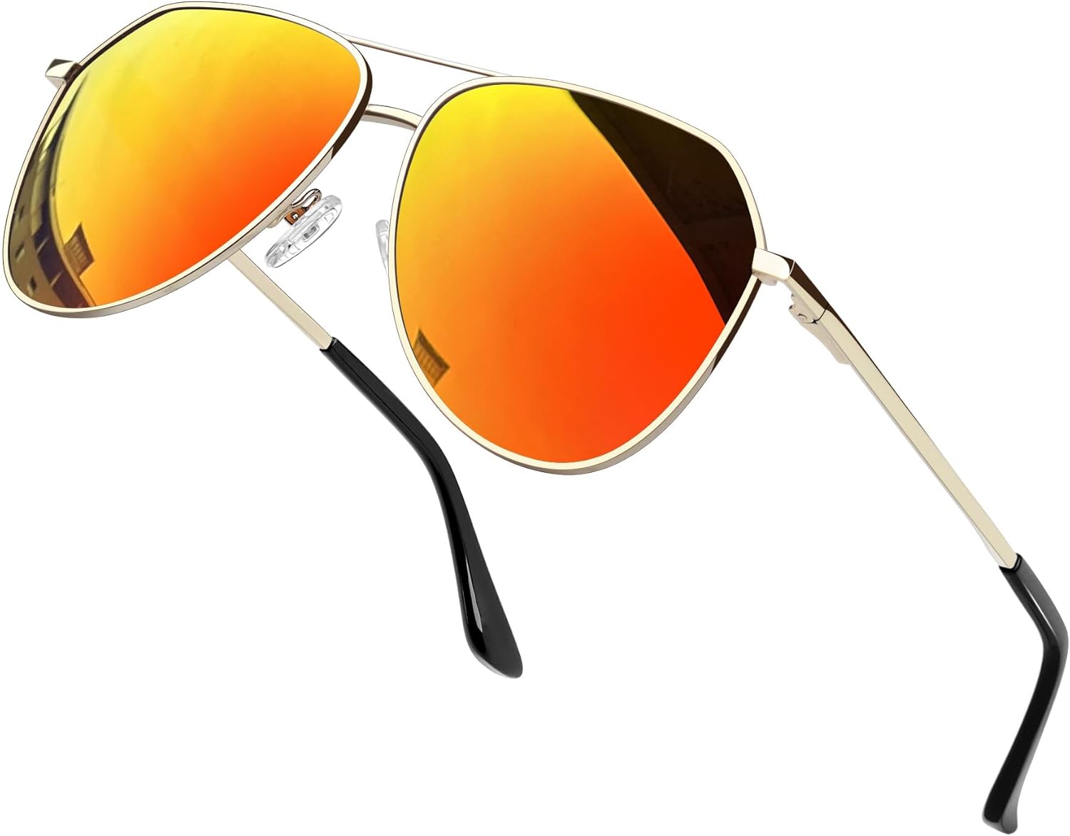Joopin Lentes de Sol Aviador Metálicos Polarizados – Estilo Clásico Militar UV400
