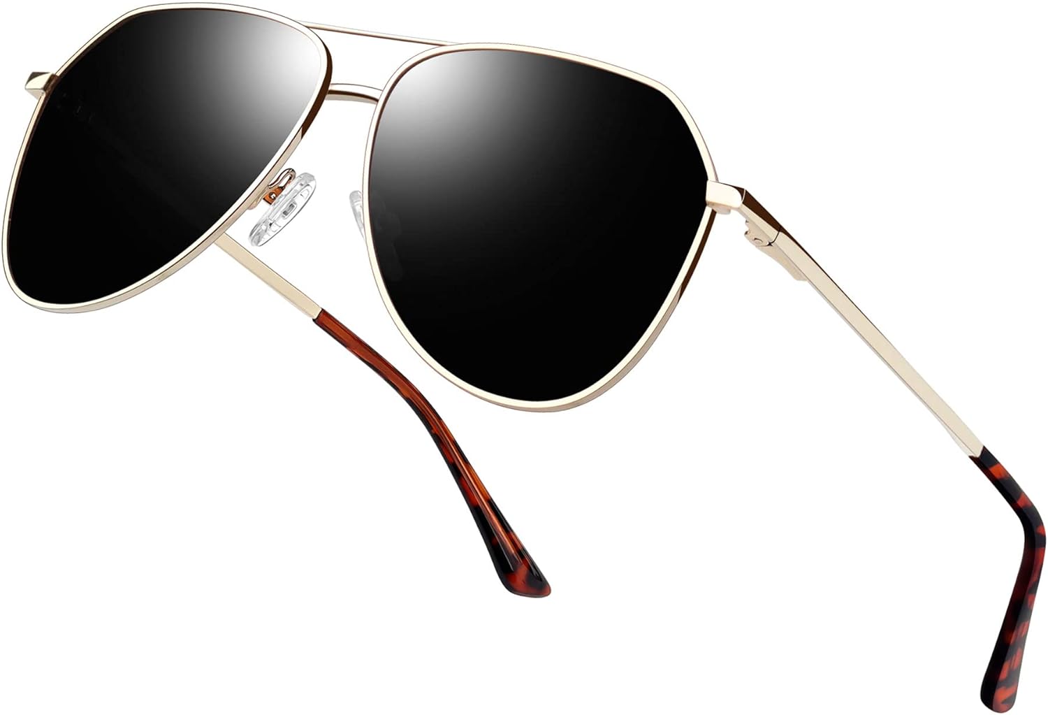 Joopin Lentes de Sol Aviador Metálicos Polarizados – Estilo Clásico Militar UV400