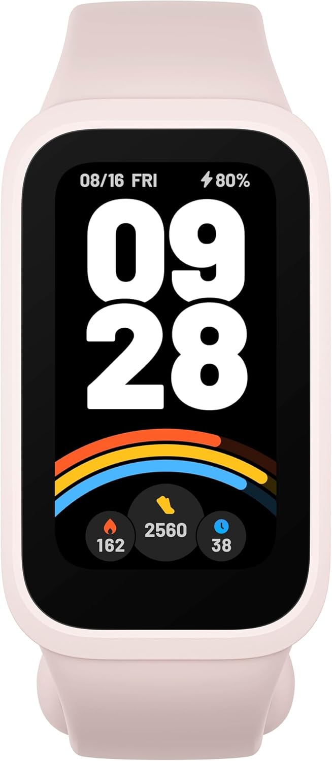 Smart Band 9 Active Global | Pantalla 1.47", 60 Hz | Hasta 18 días de batería | 50 modos deportivos | Salud 24/7 | 5 ATM (rosa)