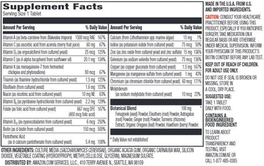 Multivitamina Diaria para hombre | vegano | 65 tabletas | 2 meses