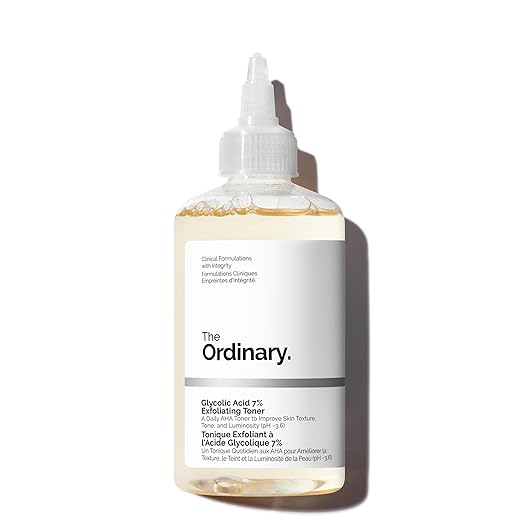 The Ordinary Glycolic Acid 7% Exfoliating Toner | Tónico Exfoliante Diario – Piel Más Luminosa, Suave y Tonificada – 240 ml