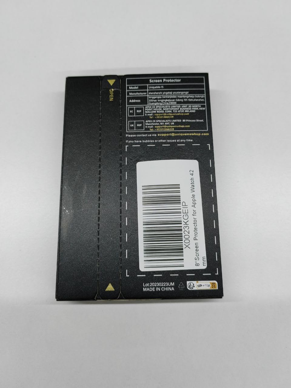 Paquete de 8 protectores de pantalla para Apple Watch | Series 11/10 de 1.654 pulgadas (1.654 in) | TPU suave | No es de vidrio | Sin burbujas | Protección contra rayas y golpes