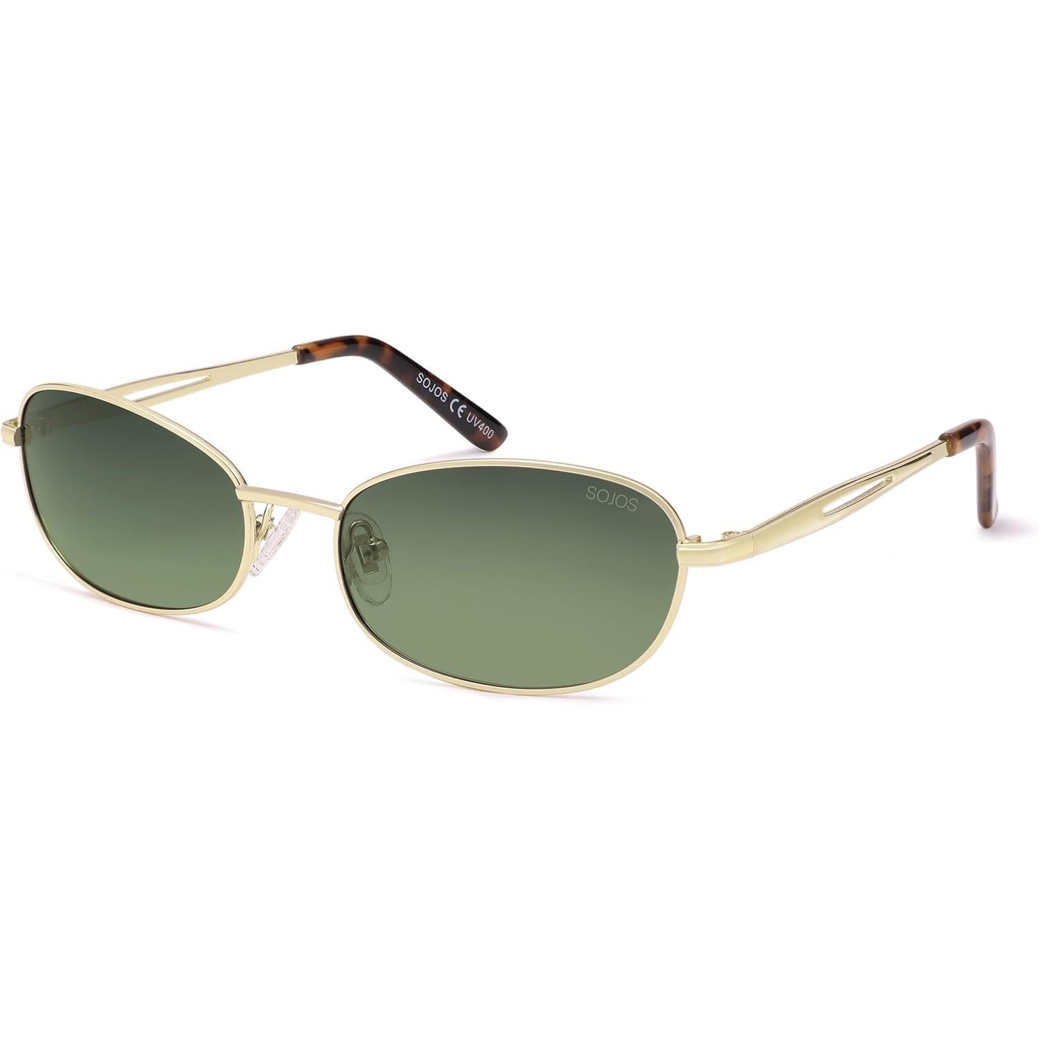 Lentes de Sol Retro Ovalados Unisex Sojos SJ1263, Polarizados, UV400, Estilo Vintage, Hombres y Mujeres