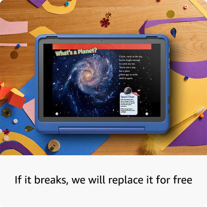 Fire HD 10 Kids Pro Tablet (Newest Model) Ages 6-12. Bright 10.1" HD Screen, Includes Ad-Free Content, Robust Parental Controls, 13-Hr Battery and Slim Case for Older Kids, 32 GB, Nebula
