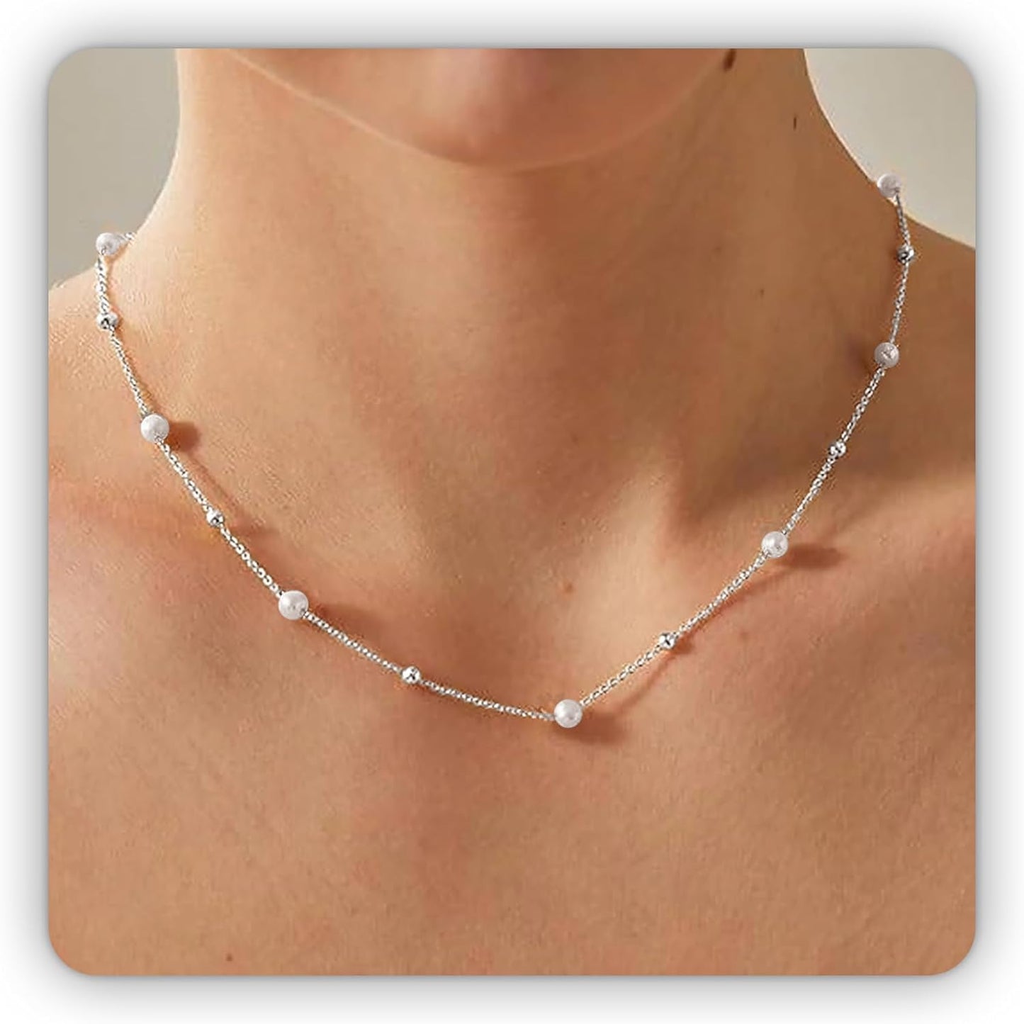 Collar de Perlas para Mujer – Choker de Perlas Barrocas con Colgante de Corazón en Oro 14K, Collar en Forma de Y Elegante para Bodas, Aniversarios y Cumpleaños