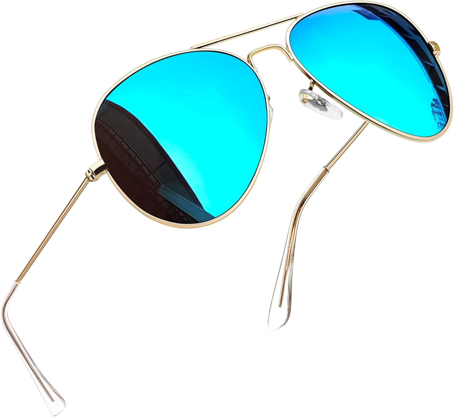 Joopin Lentes de Sol Aviador Metálicos Polarizados – Estilo Clásico Militar UV400