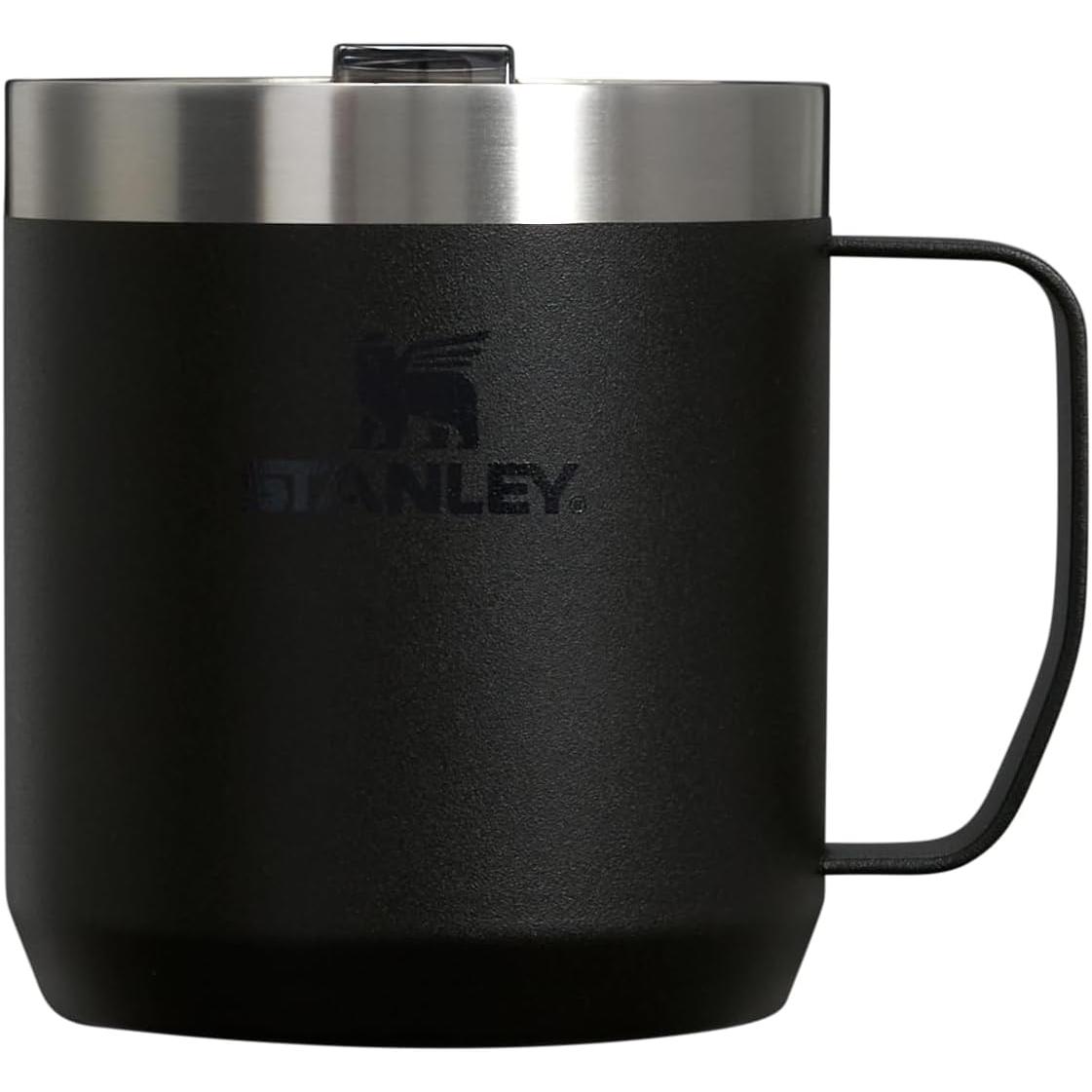 Stay-Hot Camp Mug 12 Oz | Press Fit Drink through Lid | Cup for Coffee, Tea and Drinks | Insulated Stainless Steel Coffee Mug | Bpa-Free | Ash 2.0