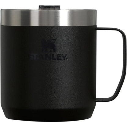 Stay-Hot Camp Mug 12 Oz | Press Fit Drink through Lid | Cup for Coffee, Tea and Drinks | Insulated Stainless Steel Coffee Mug | Bpa-Free | Ash 2.0