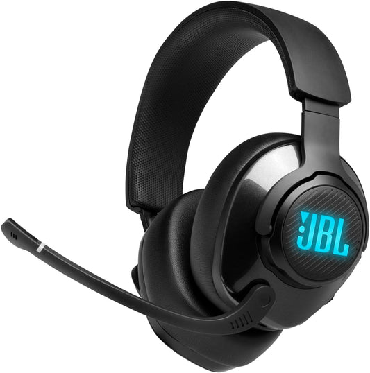 Auriculares JBL Quantum 400 | Con cable para juegos con USB y esfera de equilibrio de chat | Color: negro