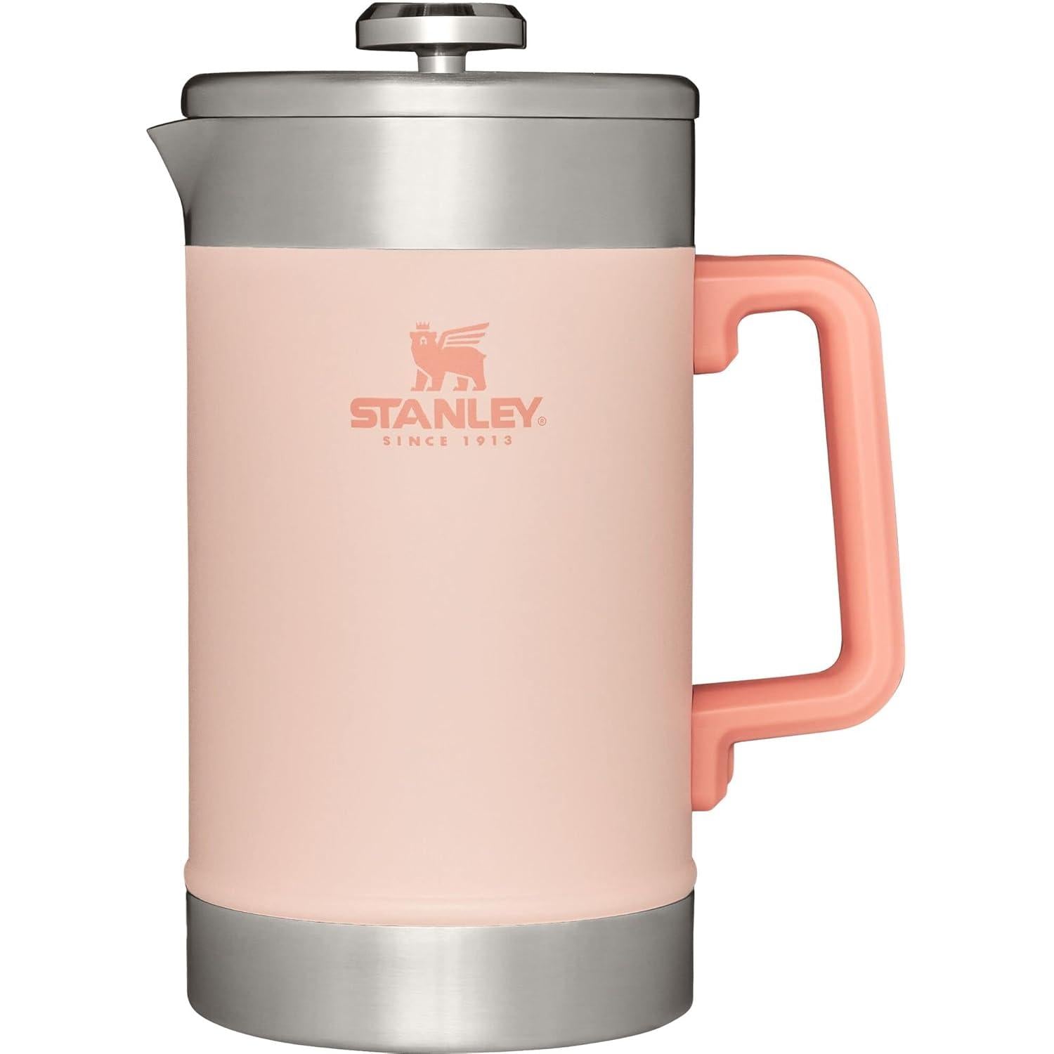 Classic Stay-Hot French Press Coffee Maker 48 Oz | 5 Minute Brew, 4 Hours Hot | Mesh Filter for Coffee Grounds | Insulated Stainless Steel French Press | Bpa-Free | Hammertone Green
