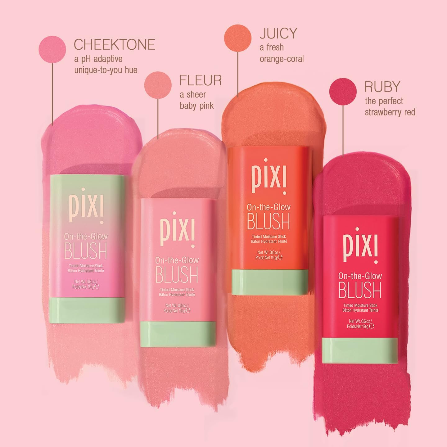 Pixi On-The-Glow Blush – Fleur (19 g / 0.6 oz)
