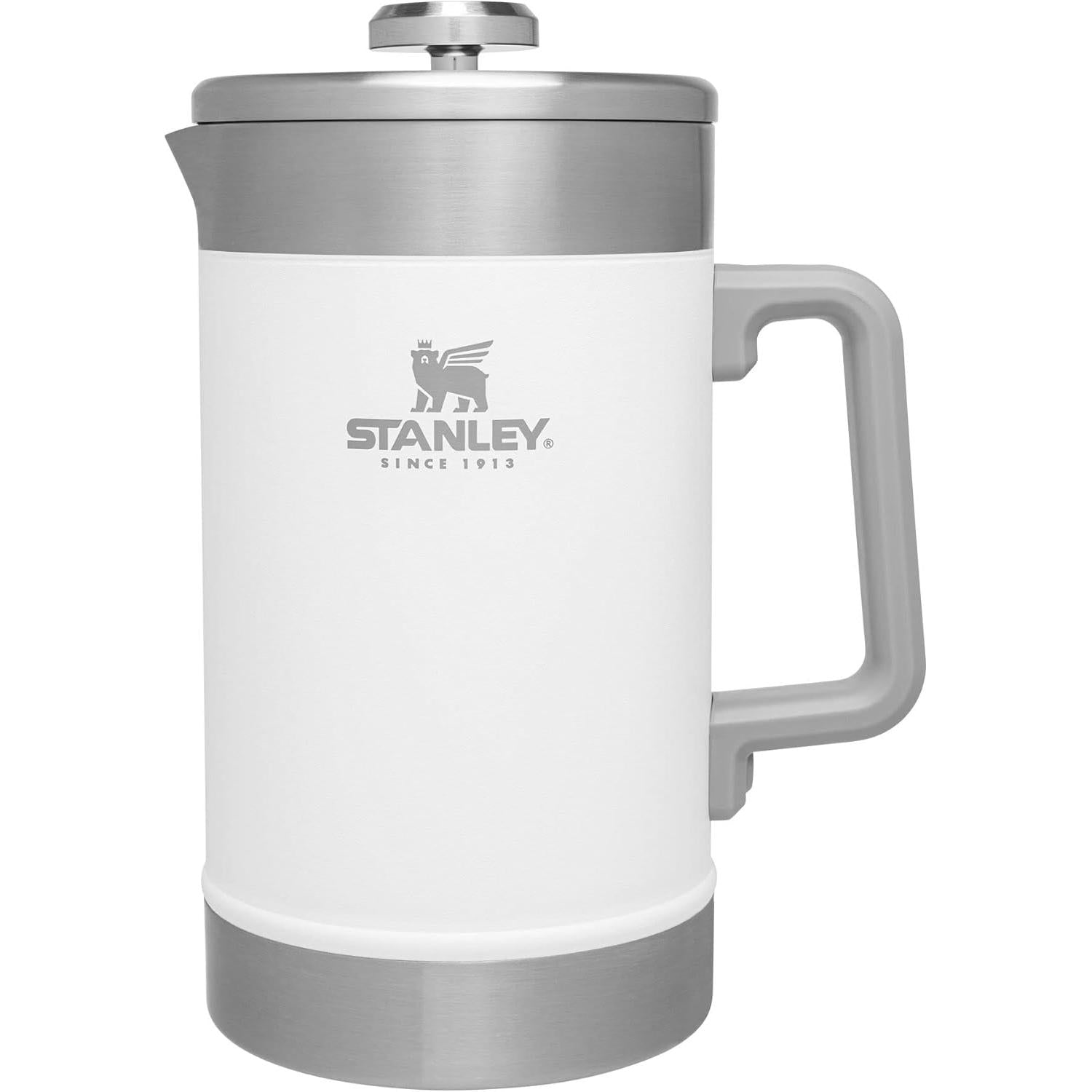 Classic Stay-Hot French Press Coffee Maker 48 Oz | 5 Minute Brew, 4 Hours Hot | Mesh Filter for Coffee Grounds | Insulated Stainless Steel French Press | Bpa-Free | Hammertone Green