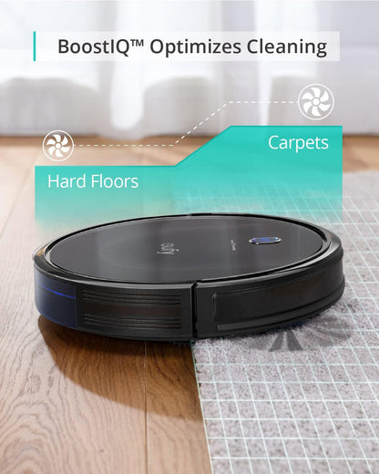 Aspiradora Robot eufy 11S MAX – Super delgada, potente succión, silenciosa y auto-recargable – Para pisos duros y alfombras de pelo medio – Negra