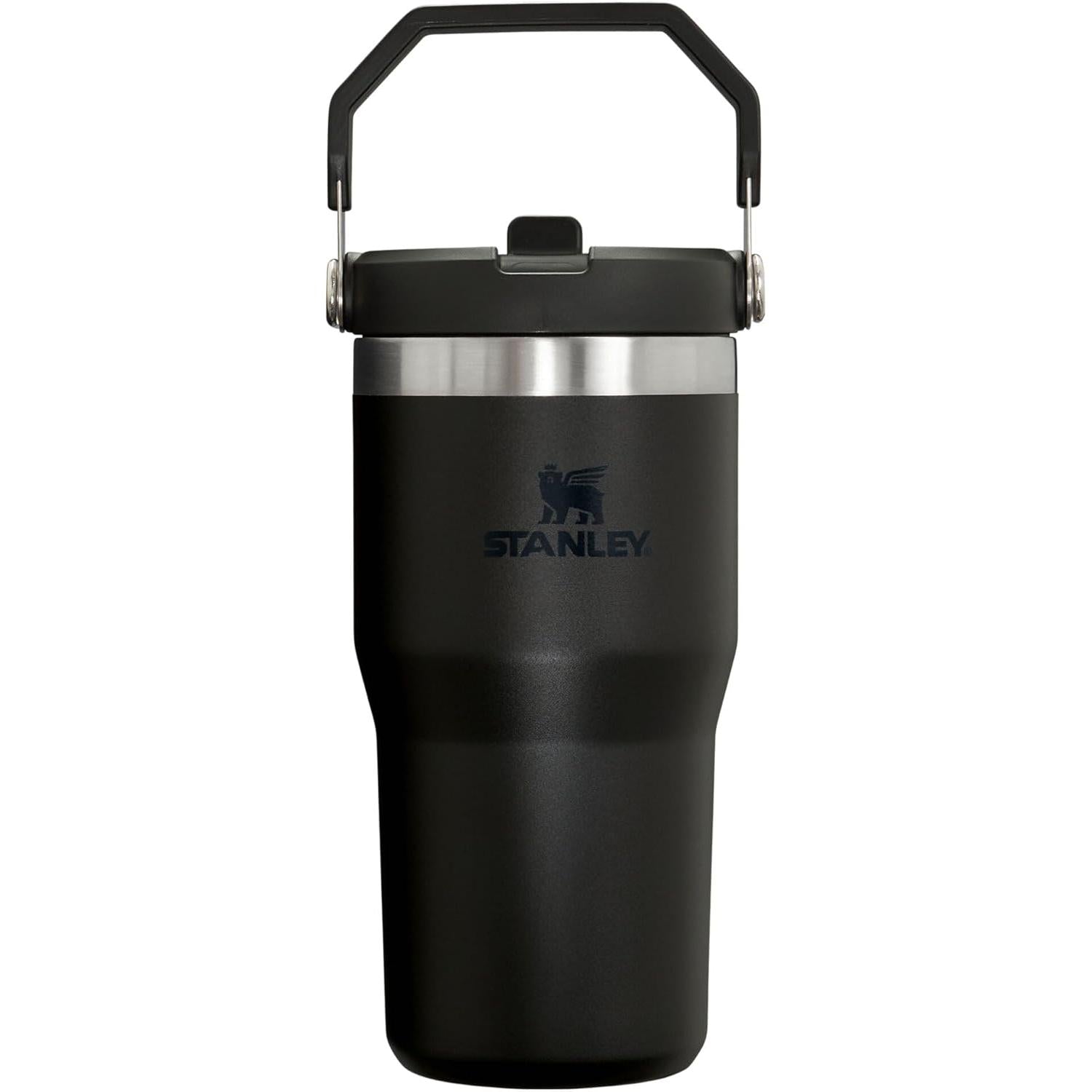 Iceflow Stainless Steel Tumbler with Straw - Vacuum Insulated Water Bottle for Home, Office or Car - Reusable Cup with Straw Leak Resistant Flip - Cold for 12 Hours or Iced for 2 Days (Polar)