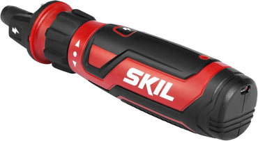 Destornillador Eléctrico Recargable 4V SKIL con Tecnología Circuit Sensor, Luz LED Dual, Set de 45 Piezas, Cable USB y Estuche – SD561204
