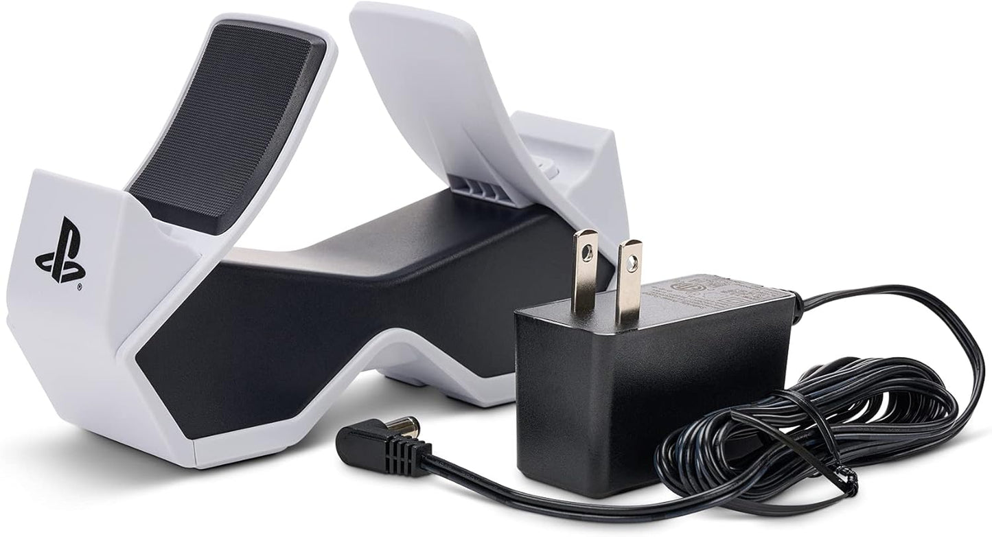 Estación de carga doble para mandos inalámbricos Dualsense | Sony PlayStation, PS5 con licencia oficial | PlayStation 5
