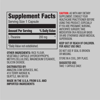Teanina 200mg | 60 Cápsulas