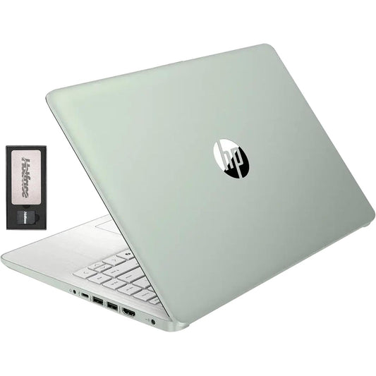 Laptop Verde ultraligera de 14 pulgadas con 1 año Office 365 y copiloto AI | procesador Intel N150 | 16 GB de RAM | Almacenamiento de 288 GB | Batería de larga duración