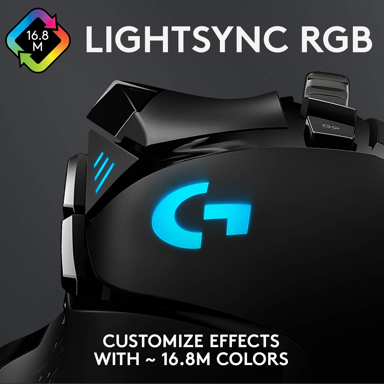 Logitech G502 HERO – Mouse Gamer con Cable de Alto Rendimiento, Sensor HERO 25K, 25.600 DPI, RGB, Pesos Ajustables y 11 Botones Programables