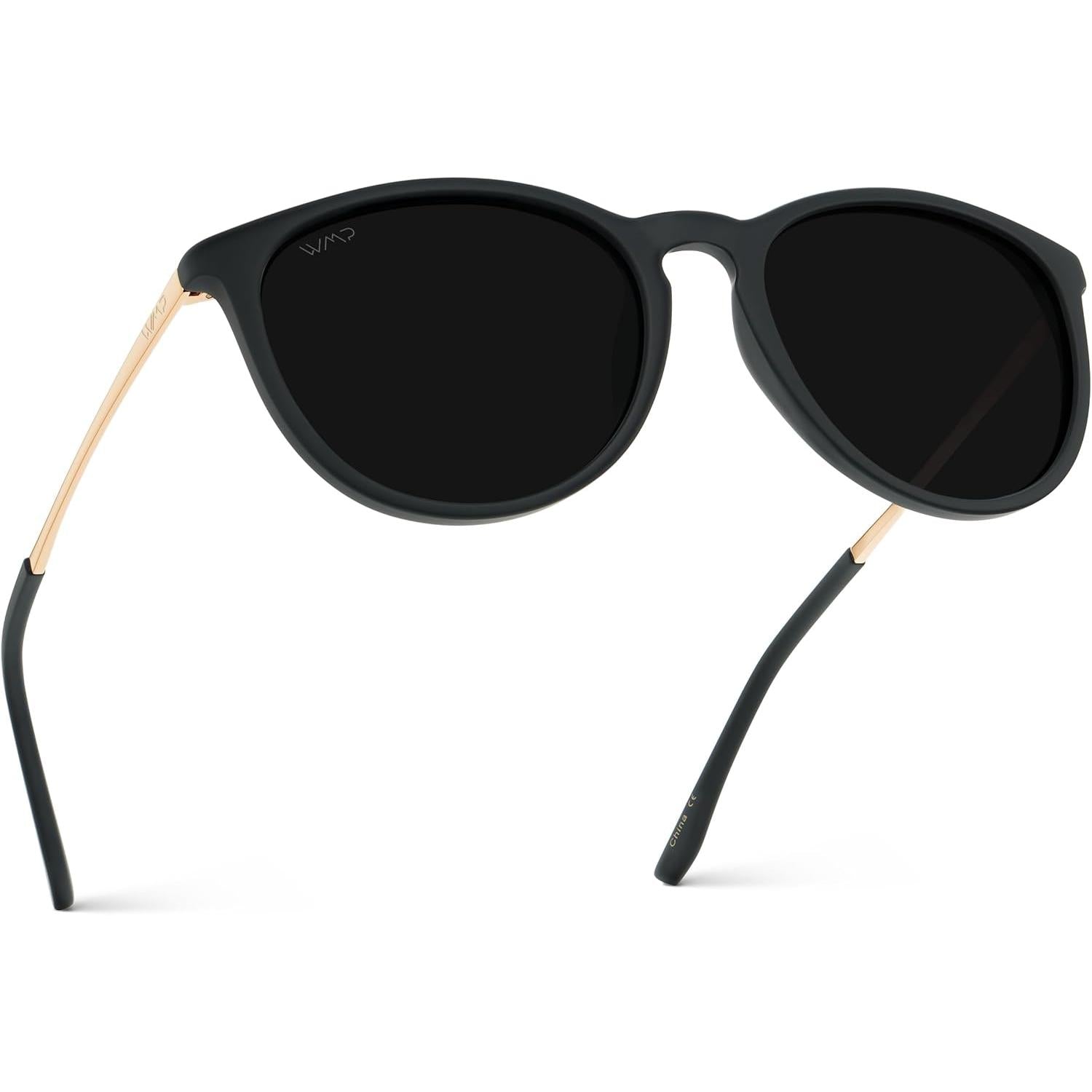Gafas de Sol Redondas para Mujer – Estilo Retro de Diseñador con Lentes Polarizados UV400