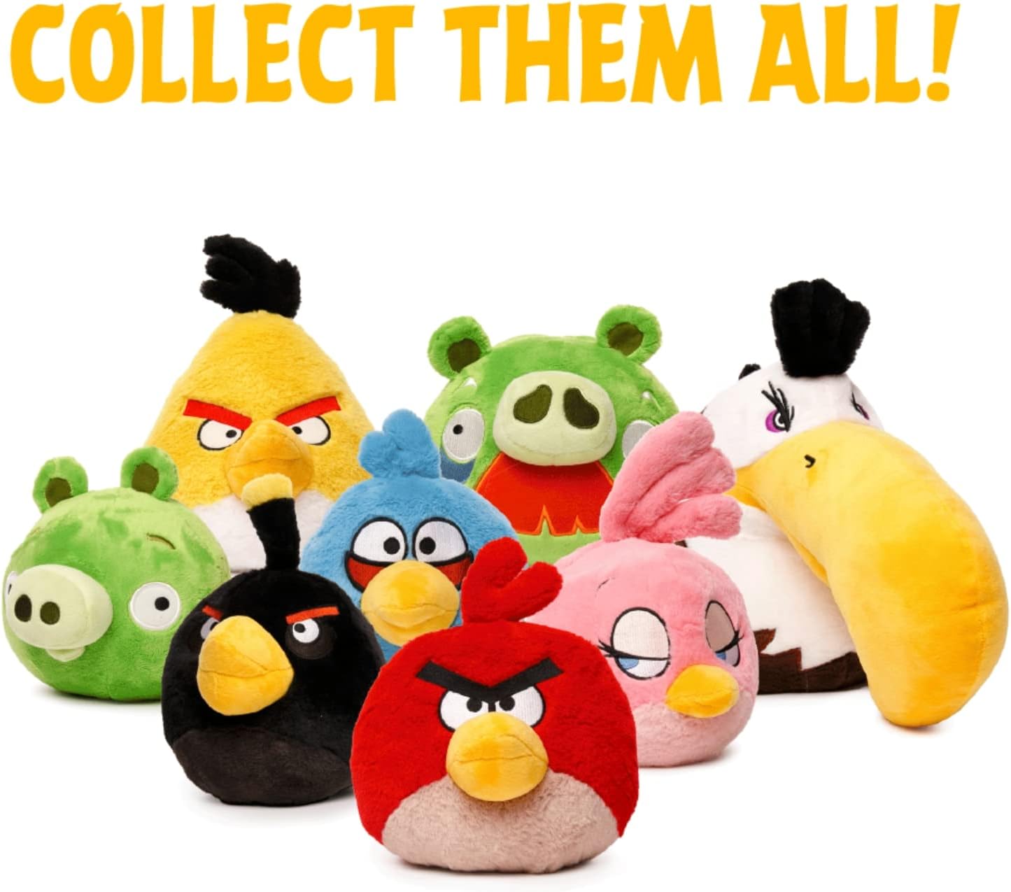 Peluche de Angry Birds de 8" | Con licencia oficial | Muñeco súper suave para niños y adultos | Serie original