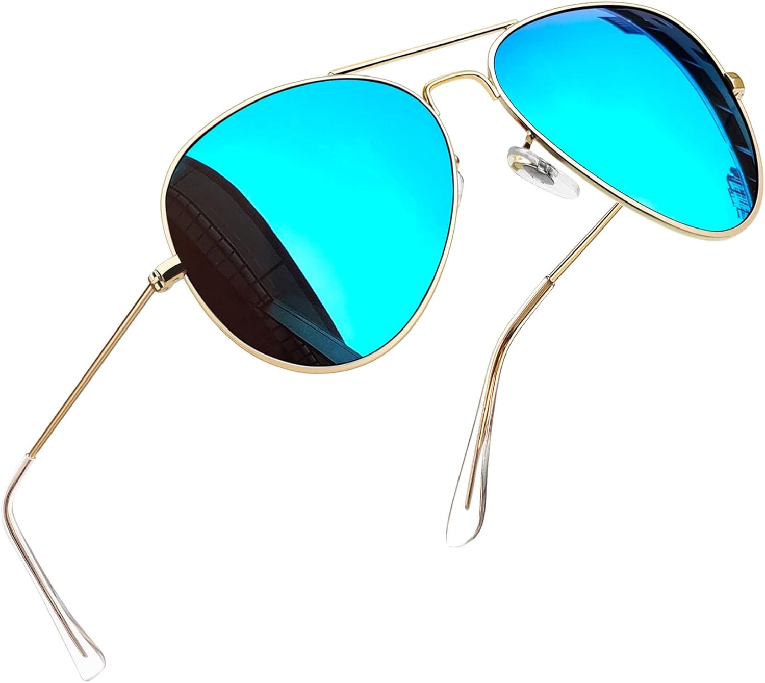 Joopin Lentes de Sol Aviador Metálicos Polarizados – Estilo Clásico Militar UV400