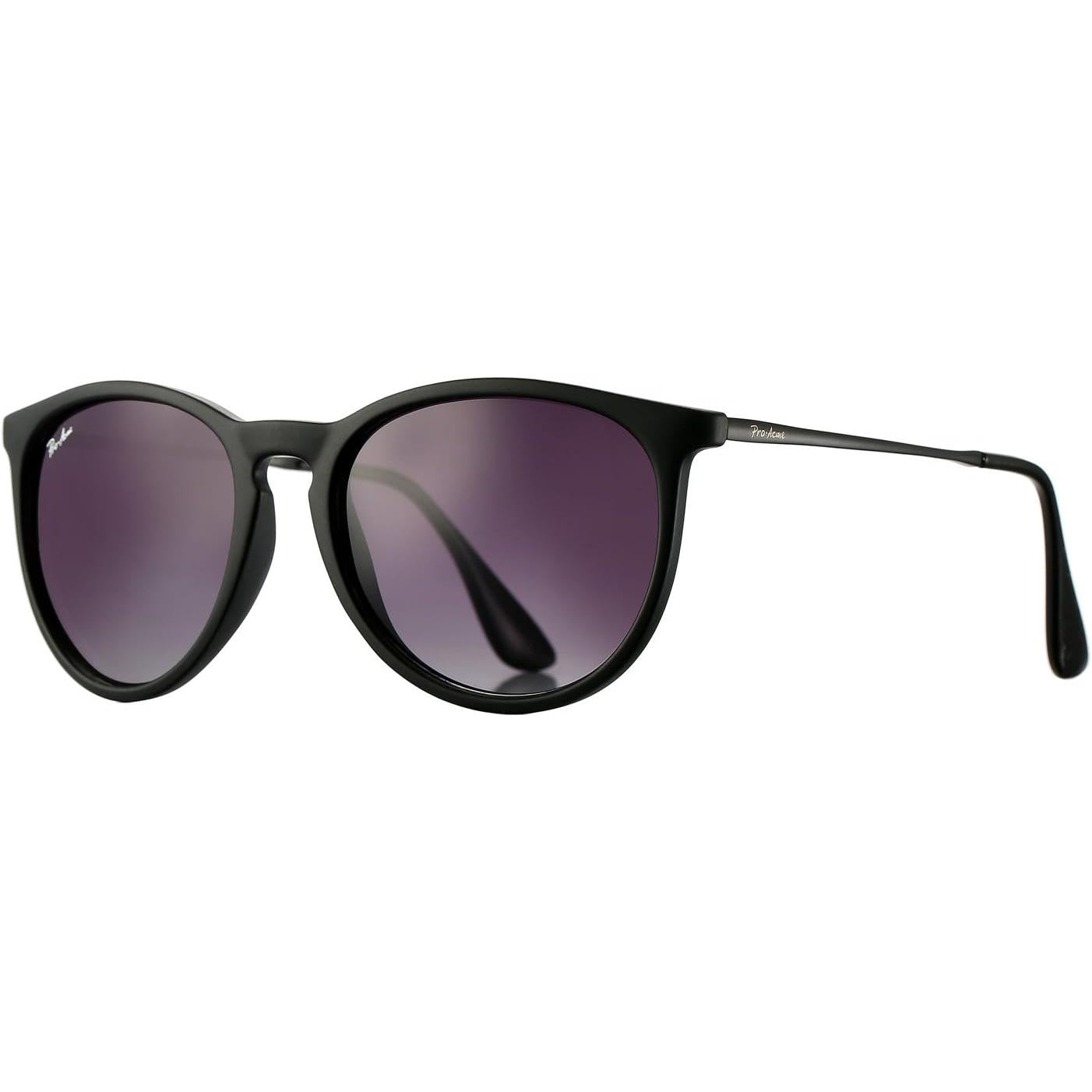 Pro Acme Polarized Sunglasses for Women Men Classic round 100% UV Protection Lightweight TR90 Unbreakable Frame Sunglasses