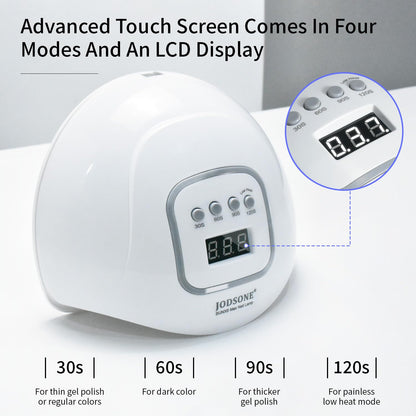 Lámpara de uñas LED UV | Secador de uñas para esmalte de gel, lámpara de uñas de gel LED con sensor automático y 4 temporizadores