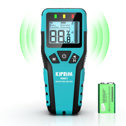 Medidor de Humedad sin Agujas WM01, Tester Digital para Madera, Paredes, Concreto y Pisos – Detección Precisa y No Destructiva