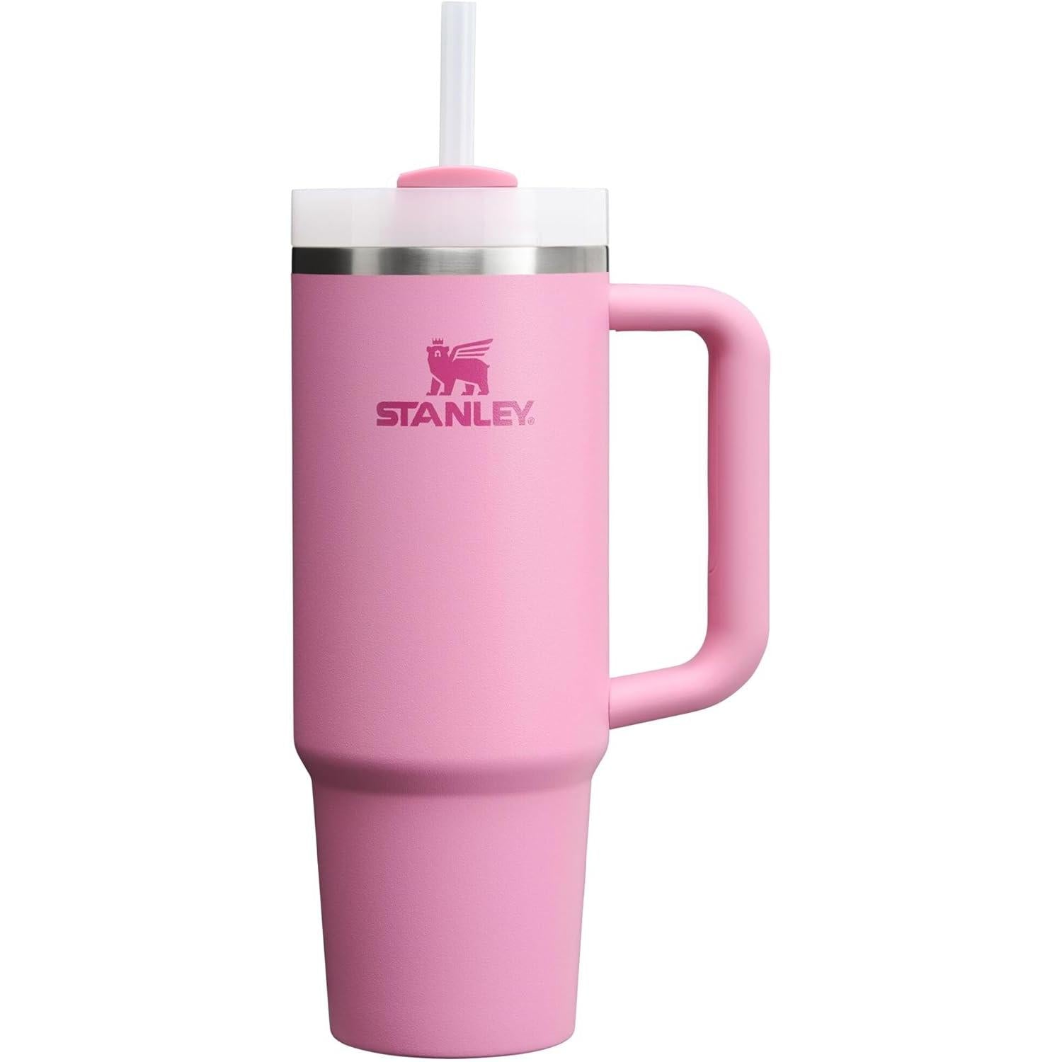 Quencher H2.0 Tumbler with Handle and Straw 30 Oz | Flowstate 3-Position Lid | Cup Holder Compatible for Travel | Insulated Stainless Steel Cup | Bpa-Free | Exclusive Blue Cactus