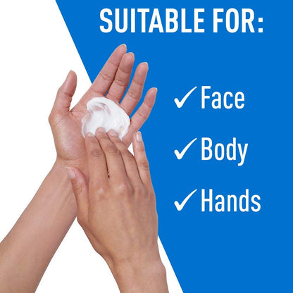 CeraVe Set Crema Hidratante 16 oz (con pump) + Limpiador Facial Hidratante 1 oz | Ácido Hialurónico + 3 Ceramidas | Sin Fragancia