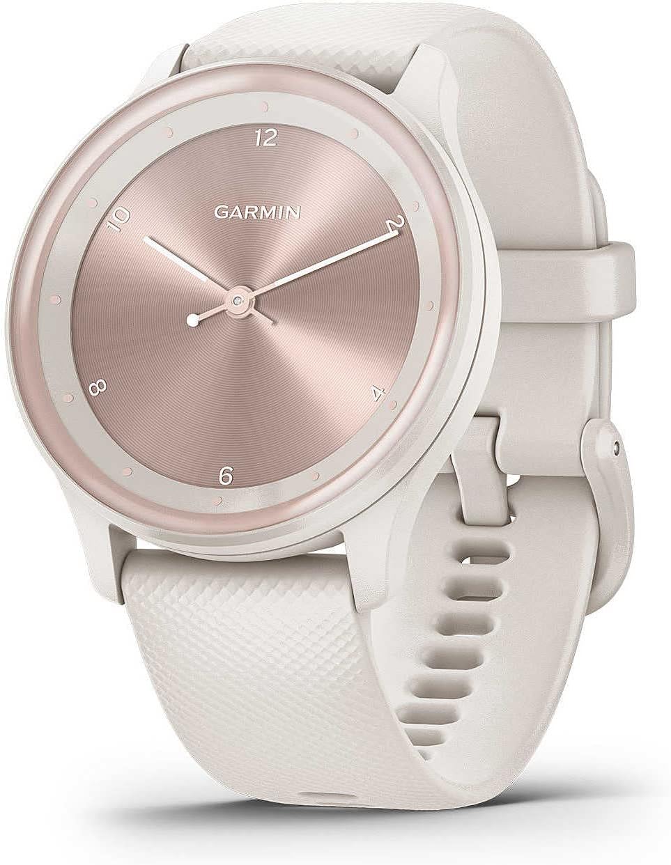 Garmin vívomove Sport Smartwatch Híbrido – Estilo Analógico con Pantalla Táctil Oculta, Salud & Bienestar, 5 Días de Batería
