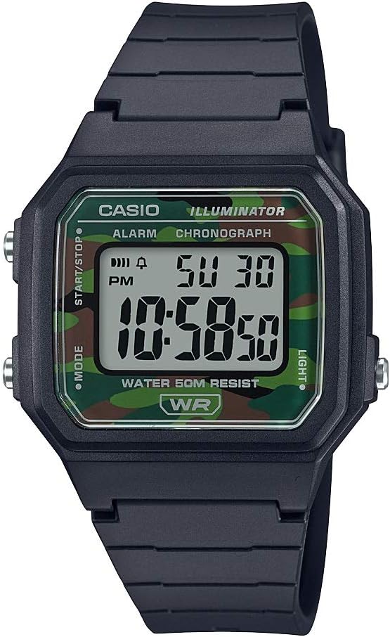 W217H Series | Men’S Digital Watch | 50M WR | 1/100 Second Stopwatch | LED Backlight | Countdown Timer | 100 SEC Chronograph | Daily Alarm | Hourly Time Signal | 7 Year Battery