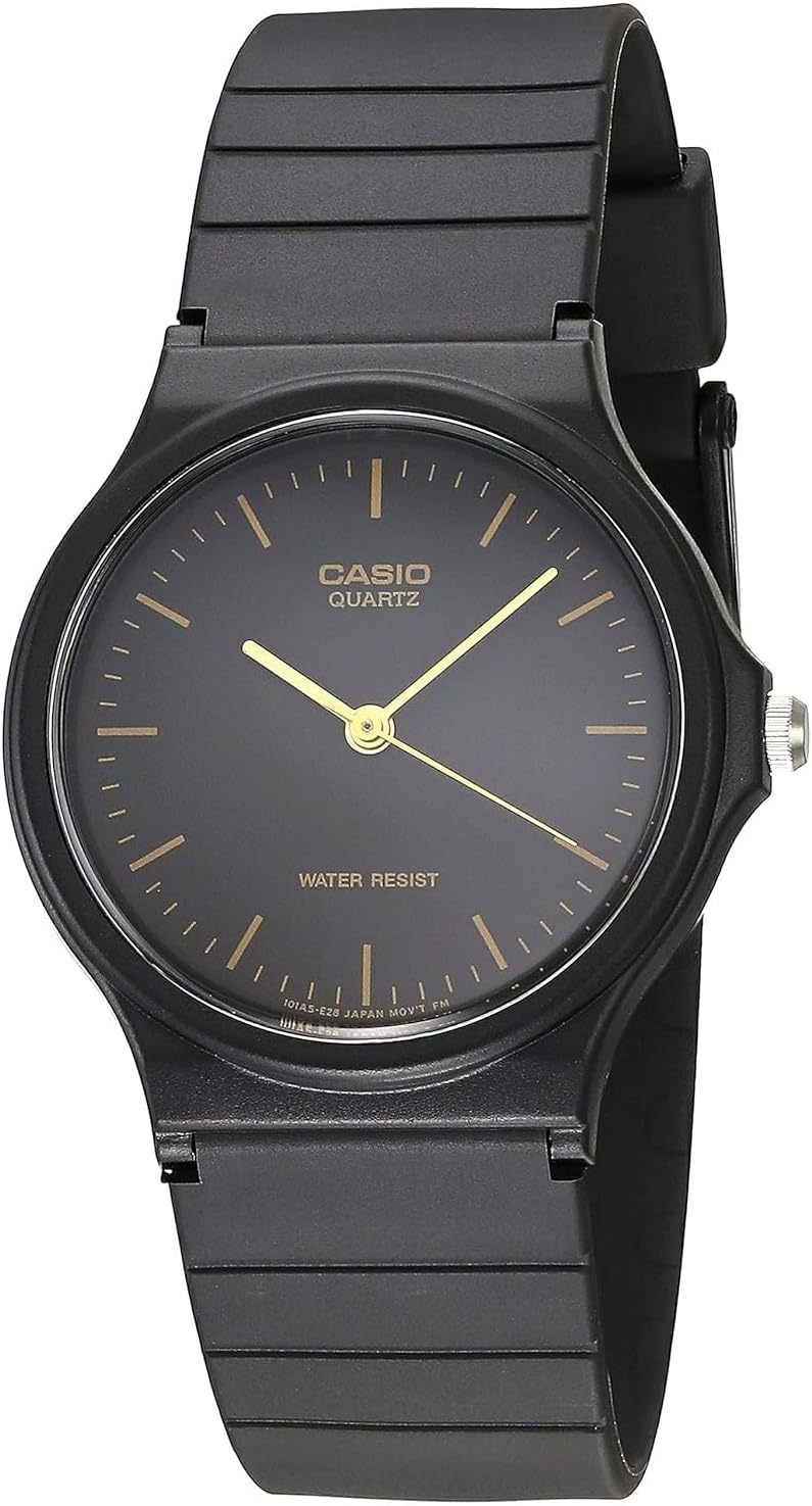 MQ24 Series | Quartz Analog Watch for Men | Water Resistant | Resin Case | Resin Band | Resin Glass | Three Hand Analog (HR, Min, SEC) | Classic Design | 3 Year Battery
