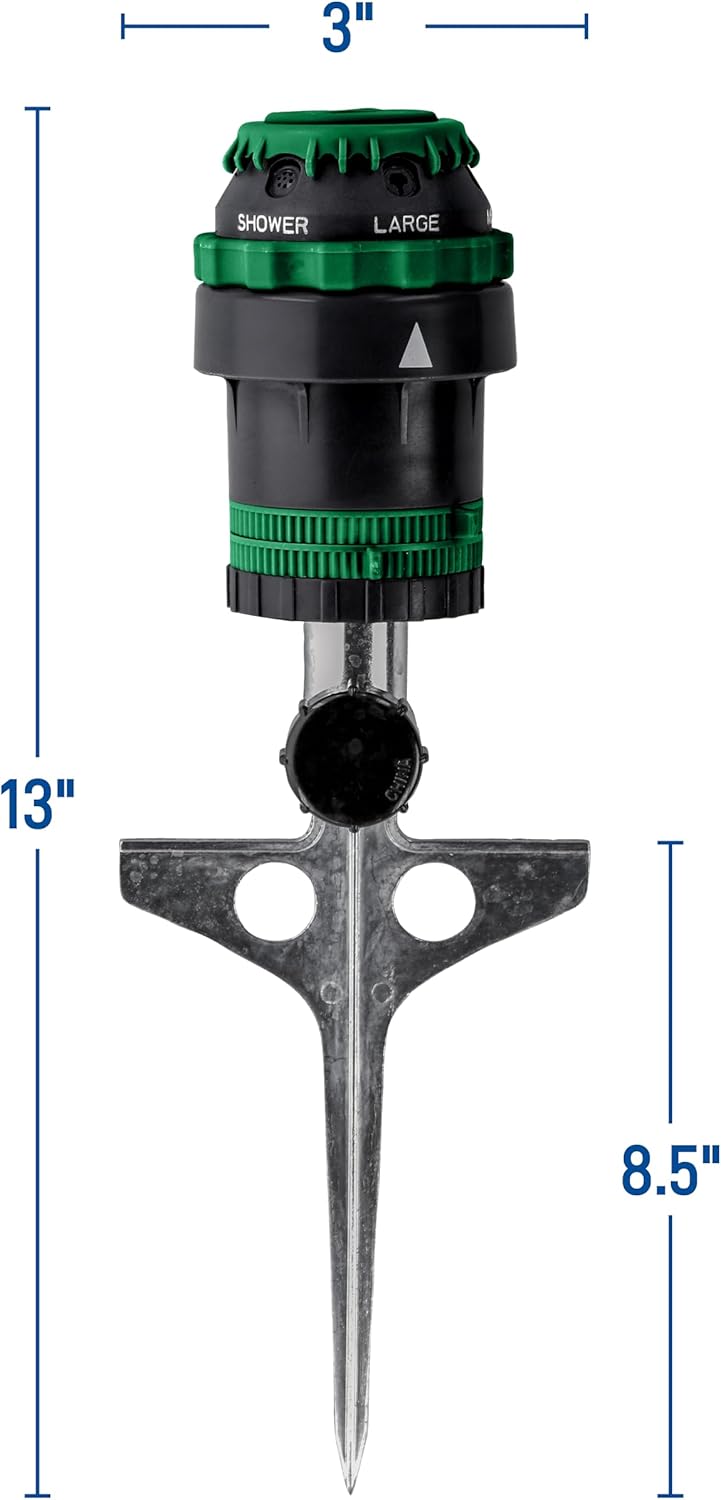 Aspersor Orbit H2O-6 con Mecanismo de Engranaje y Estaca