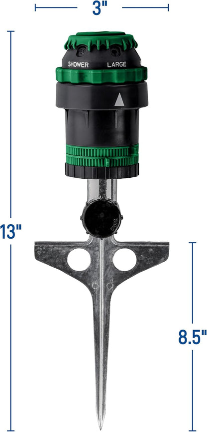 Aspersor Orbit H2O-6 con Mecanismo de Engranaje y Estaca