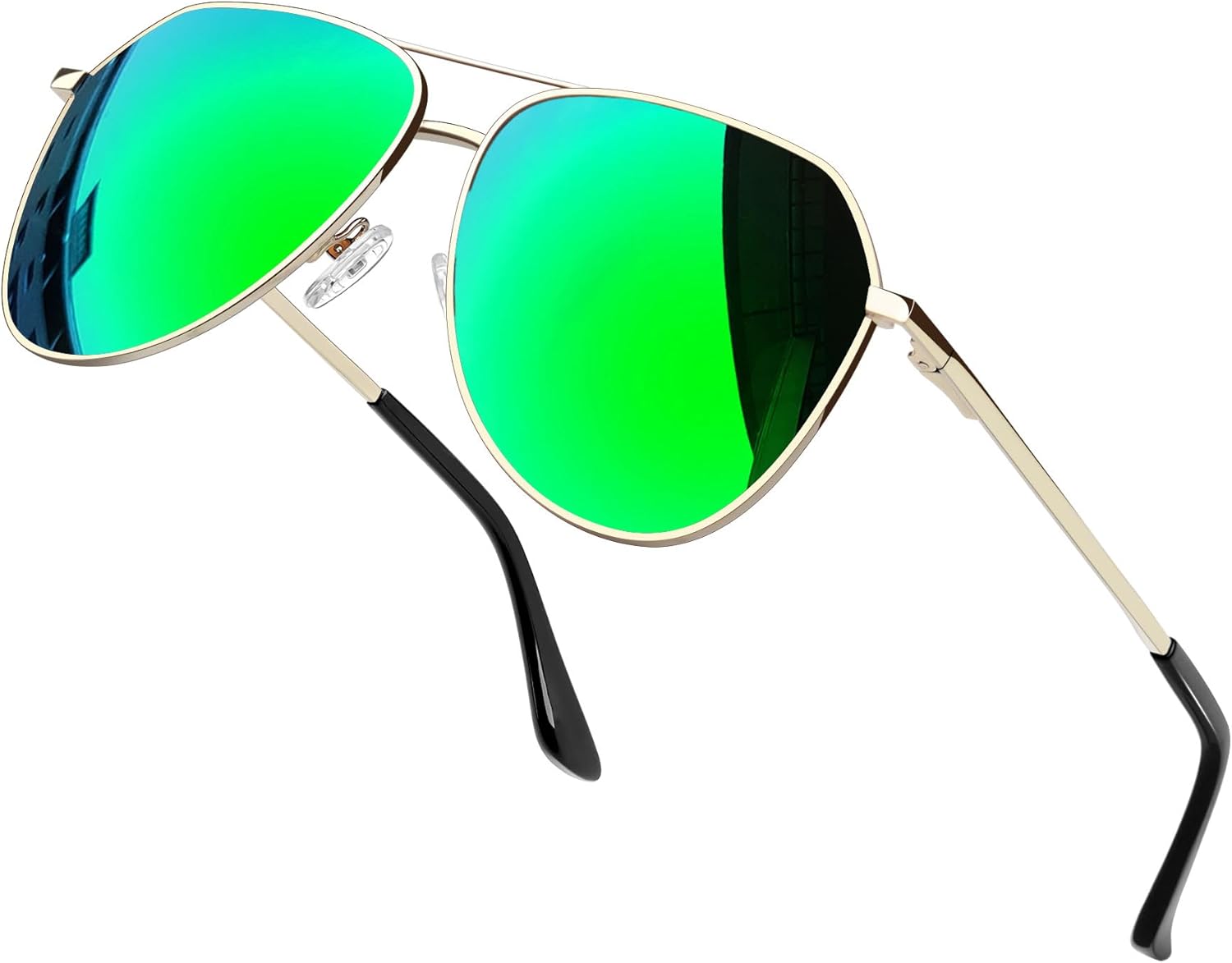 Joopin Lentes de Sol Aviador Metálicos Polarizados – Estilo Clásico Militar UV400