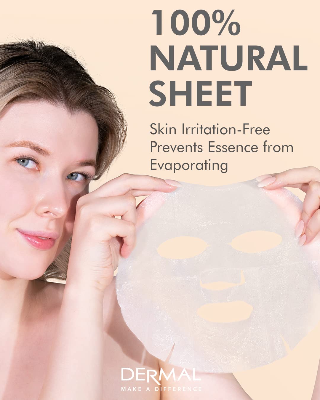 Mascarilla facial Coreana con esencia de colágeno, para el rostro completo, paquete de 16 unidades
